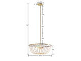 2-Light Beaded Chandelier B03595695