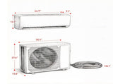 230V WIFI Enabled Inverter Mini Split Air Conditioner, AC Unit Cools up to 1500 Sq.Ft 55655694