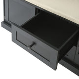 Hall Tree with 3 Hooks , Coat Hanger, Entryway Bench, Storage Bench, 3-in-1 Design, 47.2INCH, for 21206054