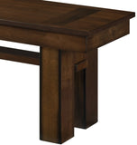 ZNTS Transitional Walnut Finish Wooden Bench 1pc Casual Contemporary Dining Furniture B01156181