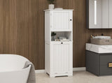One-Compartment One-Door Tilt-Out Laundry Sorter Cabinet - White 13800451