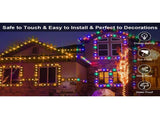 Christmas Rope Lights,1000LED/328Ft Outdoor Decorative String Strobe with 8 Modes/Remote/IP67 97753394
