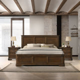 ZNTS Maderne Traditional 3-Piece Wood Bedroom Set with King Size Panel Bed and Two Nightstands T2574P204908