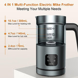 ZNTS BIZEWO Milk Frother Electric, Coffee Frother, Warm and Cold Milk Foamer, 4 IN 1 Automatic Milk 10036747