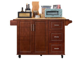 Mobile Kitchen Island Cart With 3 drawers W1820138608