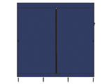 71" Portable Closet Wardrobe Clothes Rack Storage Organizer with Shelf Blue 23488326