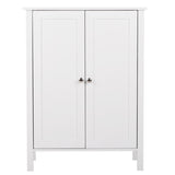 ZNTS FCH Double Doors Bathroom Cabinet White 37641969