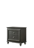 Kaitlyn Metallic Gray Finish Nightstand B2726P271936