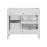 36'' Bathroom Vanity without Top Sink, Modern Bathroom Storage Cabinet with 2 Drawers and a Tip-out N710P186084K