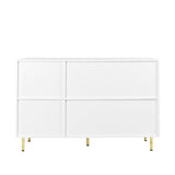3-Door Large Storage Sideboard with Gold Handles for Kitchen, Dining Room and Living Room.55.12" W W2282P220597
