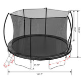 12FT Trampoline , Trampoline for Kids and Adults with Enclosure Net and W285P233603
