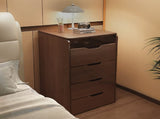 (48cm)(Walnut) 3 in 1 Vanity Desk with Plip Top Mirror,Small Make Up Vanity Set with Visible Glass W2641P305275