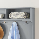 Modern Classic Hall Tree Shoe Rack Bench and Coat Hooks for Hanging Storage, Entryway Bench W2275P210039