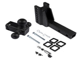Adjustable Trailer Hitch 18,500 lbs 2" Receiver 6" Drop/Rise Tow Hitch Tri-Ball Trailer Kit Black 06953656