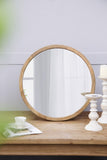 ZNTS 20" x 20" Circle Wall Mirror with Wooden Frame, Wall Mirror for Living Room, Dining Room, Foyer, W2078124340