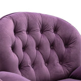 Accent chair TV Chair Living room Chair with Ottoman-PURPLE W676P232278