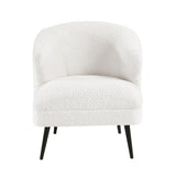 Luxury Living Room Furniture 1pc Accent Chair Beige Boucle Upholstery, High-Density Foam Seat B011P283277