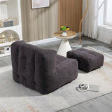 Fluffy bean bag chair, comfortable bean bag for adults and children, super soft lazy sofa chair with W1996131028
