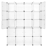 ZNTS 20 Cube Organizer Stackable Plastic Cube Storage Shelves Design Multifunctional Modular Closet 05058128