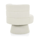 Contemporary 360&deg Swivel Chair, Boucle Swivel Accent Chair, Ideal for Living Room, Bedroom & Home N765P292090W