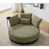 52.75'' Oversized Round Swivel Chair,360&deg Swivel Chair, Couples W1628P218358