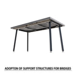 55.12-70.87" expandable rectangular dining table that can accommodate 4-6 people, equipped with 4 PU 15291236