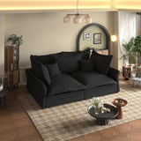 90.55" Modern Comfy Upholstered Sofa Cloud Couch, Deep Seat Couches with Multiple Large Soft W1885P234641