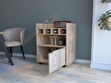 Macadamia 1-Door Bar Cart B062P175049