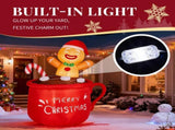 4.8 ft Animated Christmas Inflatable Snowman with Rotating Motor and 3 LED Lights, Multicolor 86424007