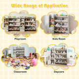Kids Toy Organizer - 44"x12"x39.5", 8 Storage Boxes, Open ShelvesCabinet 94925968