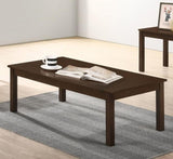 ZNTS Walnut / Brown Color Elegant 3pc Coffee Table Set 1x Coffee Table and 2x End Tables Living Room B011P237497