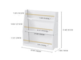 3-Tier Bookshelf,Kids Bookshelf,Book Storage Rack for Bedroom,White 79014271