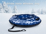 600D Waterproof Oxford Cloth Snow Sled, Reinforced Handles Removable Tow Strap for Adults Kids 39547697