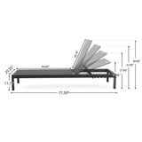 CAPE CORAL KD CHAISE LOUNGE BLK N779P180399B