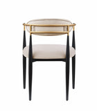 Modern Contemporary 2pcs Side Chairs Taupe Fabric Upholstered Ultra Stylish Chairs Set B011139605