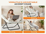 Comfy Chair for Adults, Soft Faux Fur Folding Lounge for Bedroom Living Room Dorm Rooms Flexible 51589520