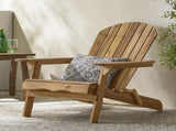 Folding Adirondack Chair Outdoor Wooden Accent Furniture Fire Pit Lounge Chairs,Foldable Design for N770P358873T