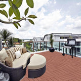 Plastic Interlocking Deck Tiles, 11.8"x11.8", Patio Flooring Outdoor Waterproof All W2882P204558