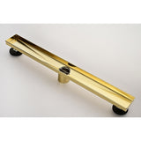 24 Inches Linear Shower Drain, Included Hair Strainer and Leveling Feet W2287P146750