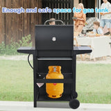 Propane Gas Grill 3 Burner Barbecue Grill, Stainless Steel 26,000 BTU Patio Garden Barbecue Grill 57831586