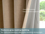 2pcs yellow 100% blackout curtains with snap-on top, suitable for hanging use. They have functions 83756720