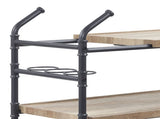 Brantley Oak & Sandy Black Finish Serving Cart B2726P286743