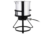 13*32in Iron Aluminum Black Round Tripod Stove Rack Silver Fryer Gas Fryer 55732101