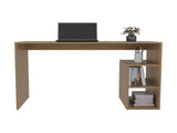 Computer Desk, 3 Shelves, Light Pine B097P262378