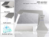 2-Handle Heavy Duty Bathroom with Drain and Supply Kits, Modern Style Lavatory Deck Mounted T3177P277482