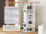 Rotating Shoe Rack Tower, 7-Tier Spinning Storage Rack, Free Standing 360&deg Revolving Shoe 76765227