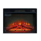 23" Electric Fireplace, 3DInfrared Black Fireplace Electric Insert Heater, with IR Remote Control, W2393P195605