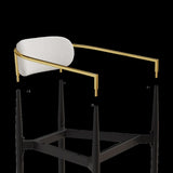 dining chairs set of 2 white , medieval modern dining chairs, teddy velvet chairs with metal legs, W1727P234051