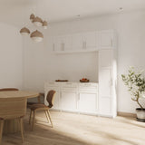 Stackable Wall Mounted Storage Cabinet, 15.75 "D x 35.43" W x 19.69 "H, White W33167278
