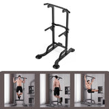 ZNTS Power Tower Workout Dip Station Pull Up Bar, Height Adjustable Multi-Function Dip Stand for Home Gym 10184145